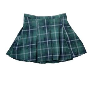 SO Plaid Mini Skirt Pleated School Girl Academia Size 7 NWT